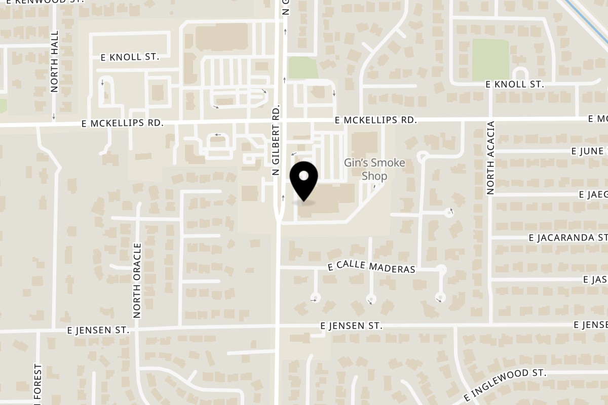 Map showing the location of Ned's Krazy Sub on 1927 N Gilbert Rd in Mesa